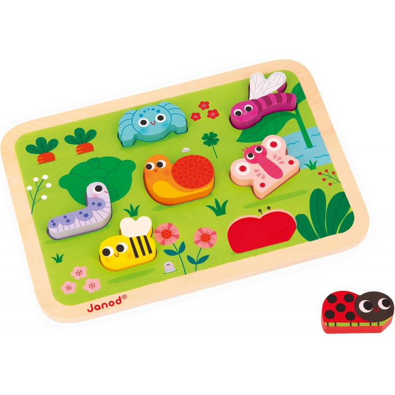 JANOD - Chunky Puzzle Le Jardin - Bois FSC - 7 pièces JANOD - Chunky Puzzle Le Jardin - Bois FSC - 7 pièces