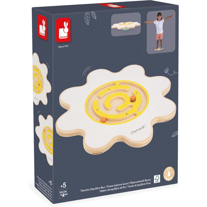Planche d'Équilibre Fleur Sweet Cocoon - Jouet en Bois FSC - Janod Planche d'Équilibre Fleur Sweet Cocoon - Jouet en Bois FSC - Janod