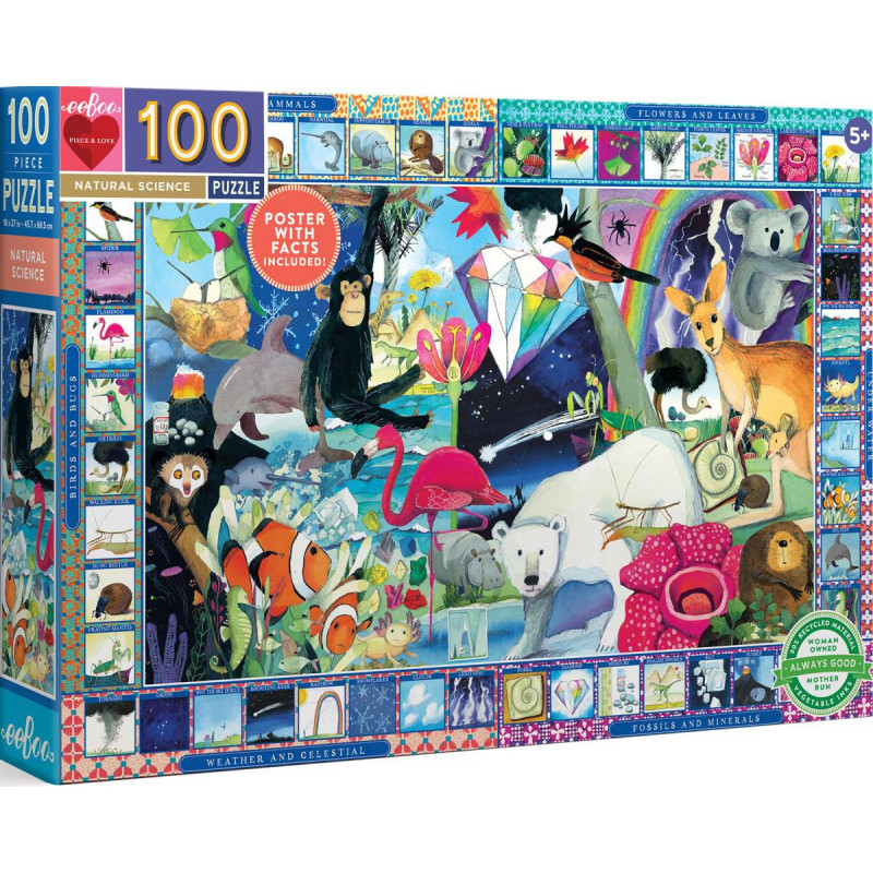 Puzzle sciences naturelles - 100 pièces Puzzle sciences naturelles - 100 pièces