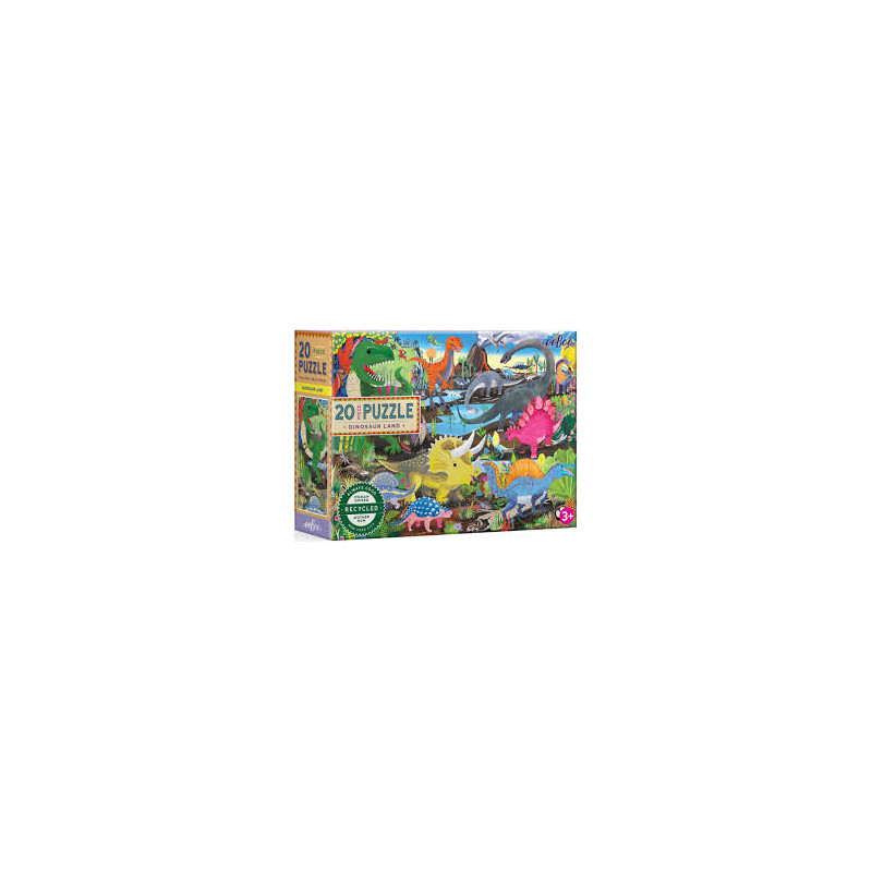 Dinosaur Land 20 Pieces Puzzle Dinosaur Land 20 Pieces Puzzle