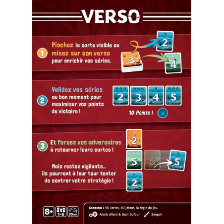 Verso - Gigamic - Un Jeu Simple, Malin et Rapide