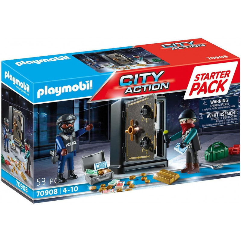 Playmobil 70908 Starter Pack avec cambrioleur de Coffre-Fort - City Action Playmobil 70908 Starter Pack avec cambrioleur de Coffre-Fort - City Action