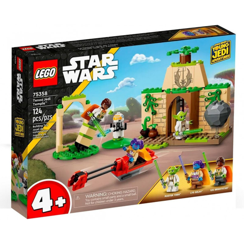 LEGO Star Wars Le Temple Jedi de Tenoo, avec Maître Yoda, Sabres Laser, Figurine de Droïde et Speeder, LEGO Star Wars Le Temple Jedi de Tenoo, avec Maître Yoda, Sabres Laser, Figurine de Droïde et Speeder,