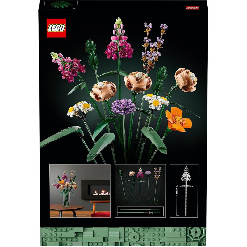Lego Botanicals Bouquet de Fleurs - Set de Fleurs artificielles à Construire