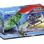 Playmobil 70569 Hélicoptère de Police et Parachutiste - Intervention et poursuites aériennes