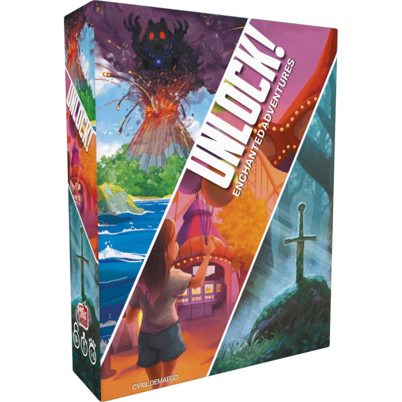 Unlock! Enchanted Adventures - Space Cowboys - Jeux de société - Jeu d'escape Game coopératif - Asmodee Unlock! Enchanted Adventures - Space Cowboys - Jeux de société - Jeu d'escape Game coopératif - Asmodee