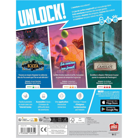 Unlock! Enchanted Adventures - Space Cowboys - Jeux de société - Jeu d'escape Game coopératif - Asmodee