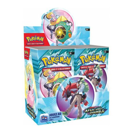 Pokémon - Boite de Boosters Français - Display 36 Boosters EV09 - Ecarlate et Violet - Aventures Ensemble