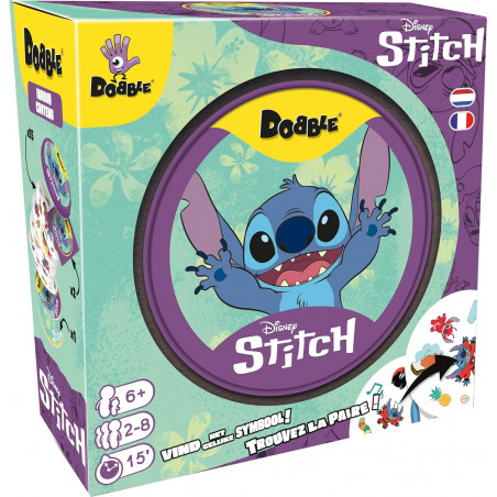 DOBBLE : Stitch - Jeux de société - Jeu de Cartes, rapidité et Observation - Asmodee