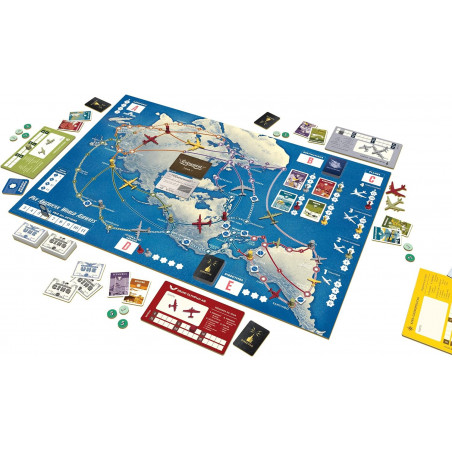 Pan Am - Version Française - Jeu de Société Stratégique pour Adultes et Enfants dès 12 Ans - FUNKO GAMES
