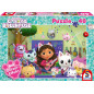 Gabby's Dollhouse, Puzzle Glizer MIAU-Zig, 40 pièces pour Enfants - Schmidt Spiele 56472