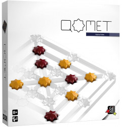 Qomet Jeu Familial en Bois - 2 Joueurs - 8+ Ans - des Parties de 15 Minutes - Gigamic