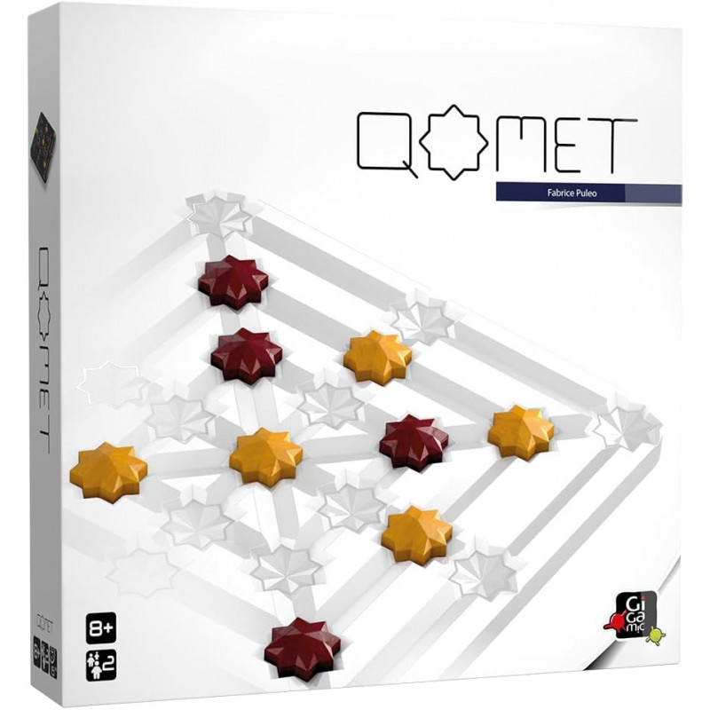 Qomet Jeu Familial en Bois - 2 Joueurs - 8+ Ans - des Parties de 15 Minutes - Gigamic
