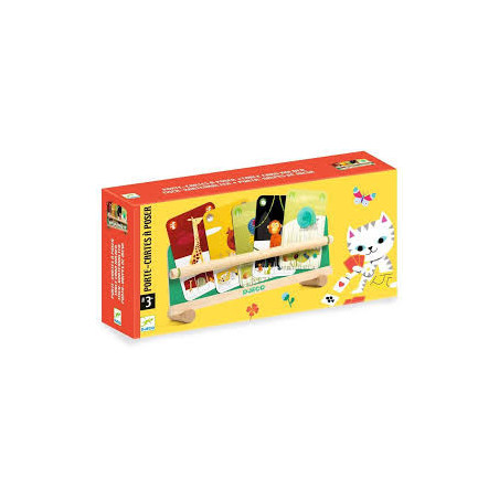 Porte-cartes en bois à poser - Djeco