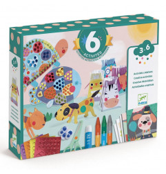 Coffret créatif Les animaux et leurs maisons - Djeco