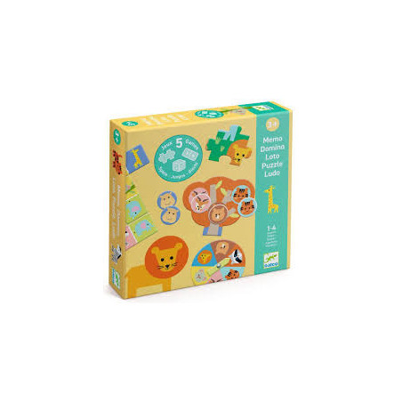 Coffret 5 Jeux - Animaux sauvages
