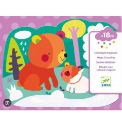 Coloriages magiques caché dans les bois