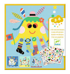 Créer des animaux marins avec des stickers - Djeco