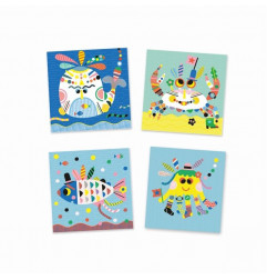 Créer des animaux marins avec des stickers - Djeco