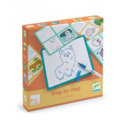 Apprendre à dessiner Step by step Lama & Co - Djeco