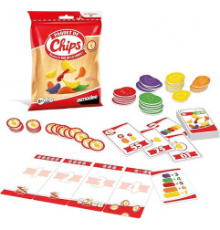 Paquet DE Chips - Jeux de société - Jeu d’Ambiance et de Paris - Adultes et Enfants dès 8 Ans - 2 à 5 Joueurs - 15 Min - Asmodee