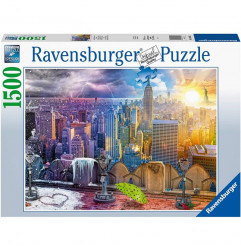 Puzzle - 1500 pièces : Les Saisons à New York