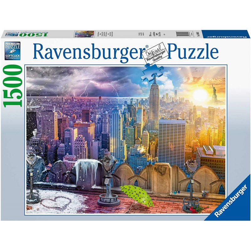 Puzzle - 1500 pièces : Les Saisons à New York