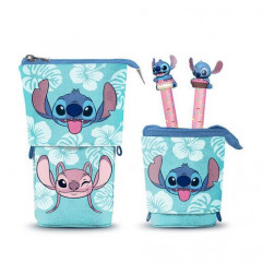 Pack Disney Lilo & Stitch Trousse verticale + 2 Stylos Encre Gel effaçables Topper 3D [17*11.5*7cm]