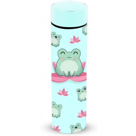 Oh My Pop Froggy-Bouteille Intelligente Block, Turquoise, 500 ml