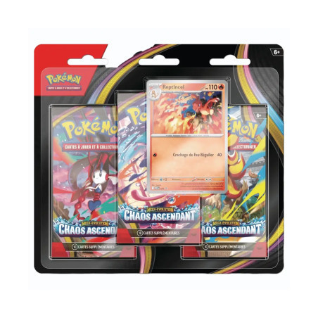 PRECOMMANDE 22/05/26 : Pokémon ME04 Chaos Ascendant - tripack