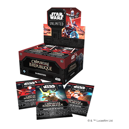 Star Wars Unlimited : Crépuscule de la République - Boite de 24 Boosters