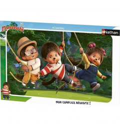 Nathan Puzzle Cadre 15 pièces : A l'aventure Monchhichi