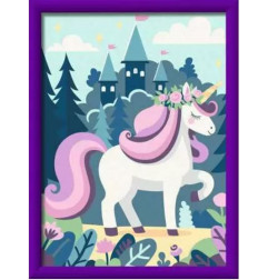 CREART KIDS - 18X24CM - Licorne et château