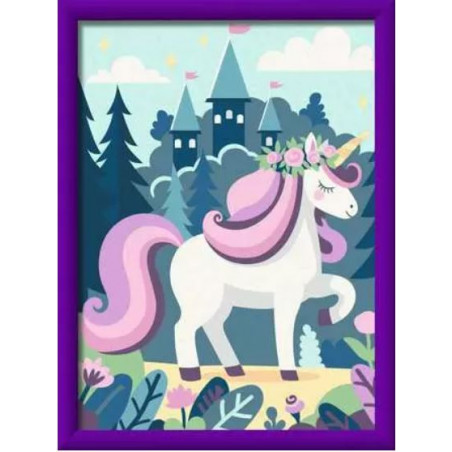 CREART KIDS - 18X24CM - Licorne et château