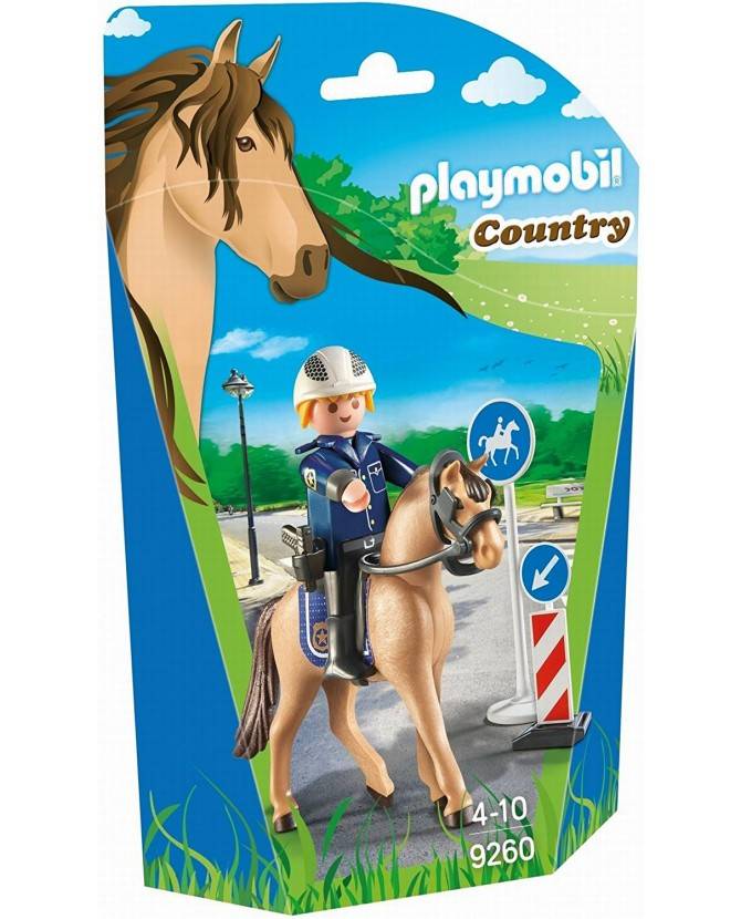 Policier avec cheval - Playmobil - 9260