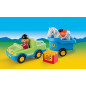 Véhicule avec remorque à cheval - Playmobil 123 - 6958