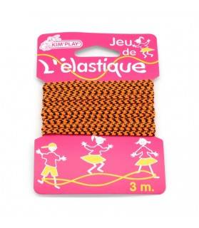 élastique de 3 mètres Orange à rayures