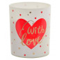 Phrases coeur Bougie parfumée 7x6