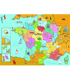 Puzzle La France Nathan 250 pcs 8 ans et +