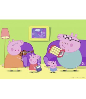 Ravensburger - 07596 - Puzzle - A la maison Peppa Pig - 2 x 12 pièces