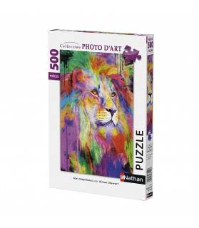 Puzzle Lion Majestueux 500 pièces Nathan - 87108