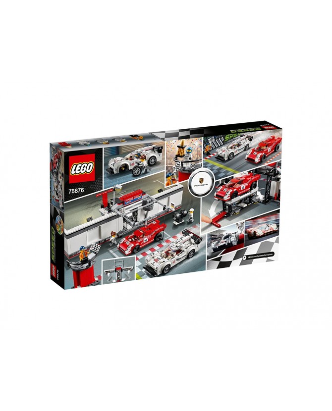 Le stand de la Porsche 919 Hybrid et 917K - Lego 75876 - Speed Champions - Jeu de Construction