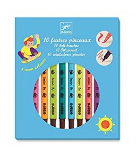 10 FEUTRES PINCEAUX