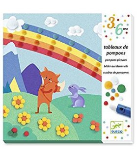 Tableaux de pompons : en Douceur - Djeco