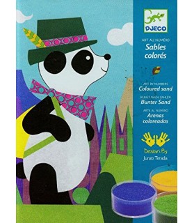 Panda et ses copains - Djeco - sables colorés