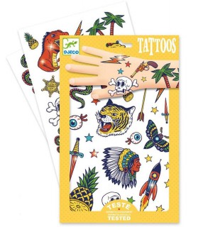 Tattoos Tendances Bang Bang, couleur BLEU - Djeco