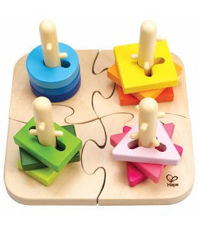 Boutons Créatif - Hape - E0411 - Puzzle En Bois