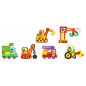 Puzzle duo articulo véhicules - Djeco