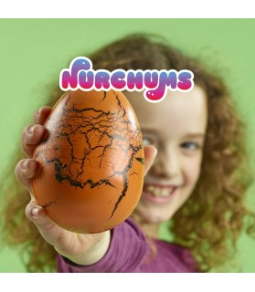 NURCHUMS- Gran huevo eclosionable de t-Rex Œuf Dinosaure éclot et Continue de Grandir, NV273, Orange