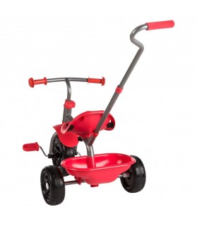 Tricycle avec Manche Extensible Rouge - COLORBABY